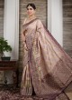 Banarasi Silk Light Pink Saree For Women